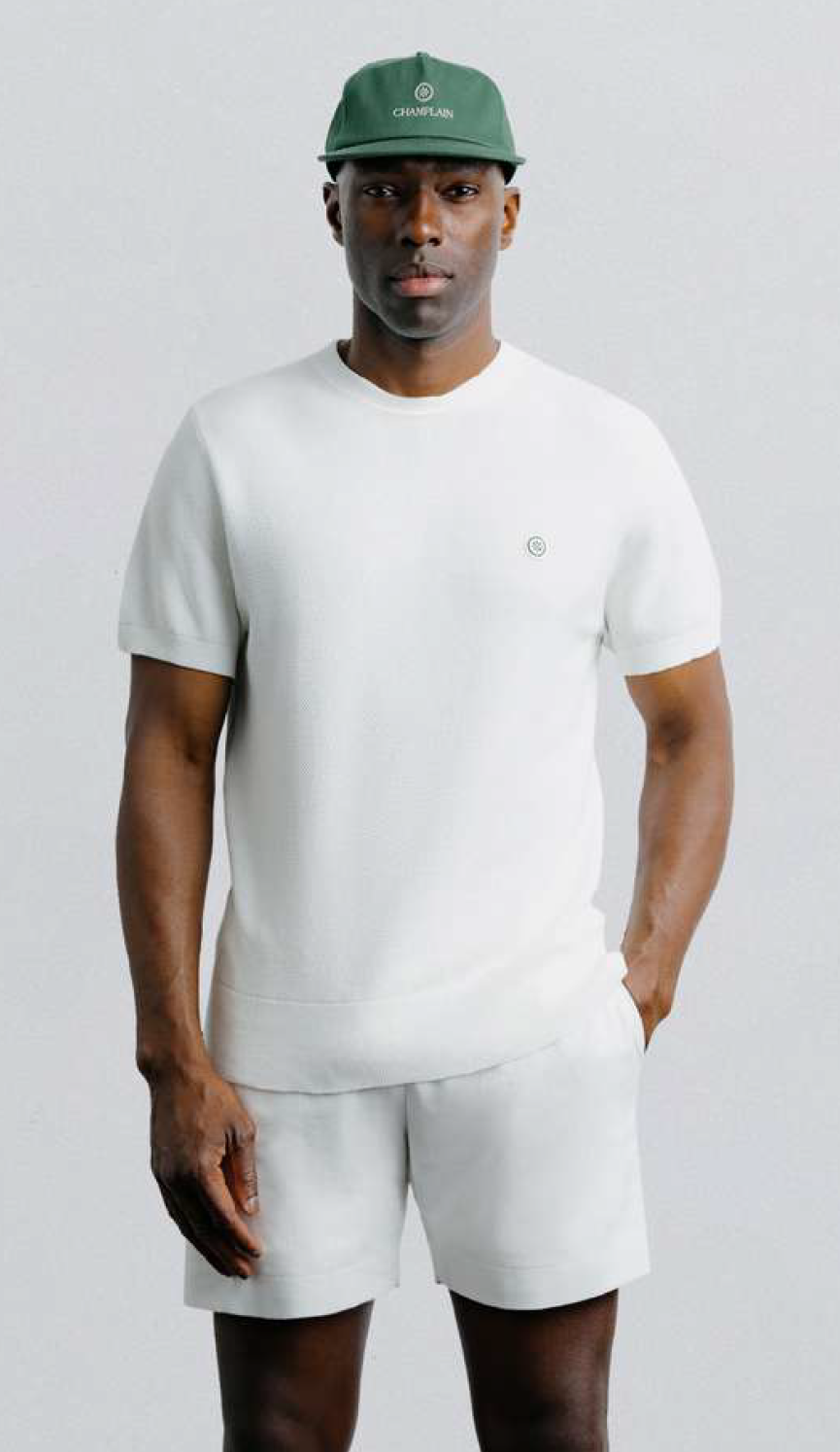Champlain Knit SS Tee - White