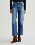 AG Brinley Mid-Rise Straight Crop Jean in 17 Years Mystery