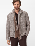 John Varvatos BOURDAIN Textured LS Jacket in Twig