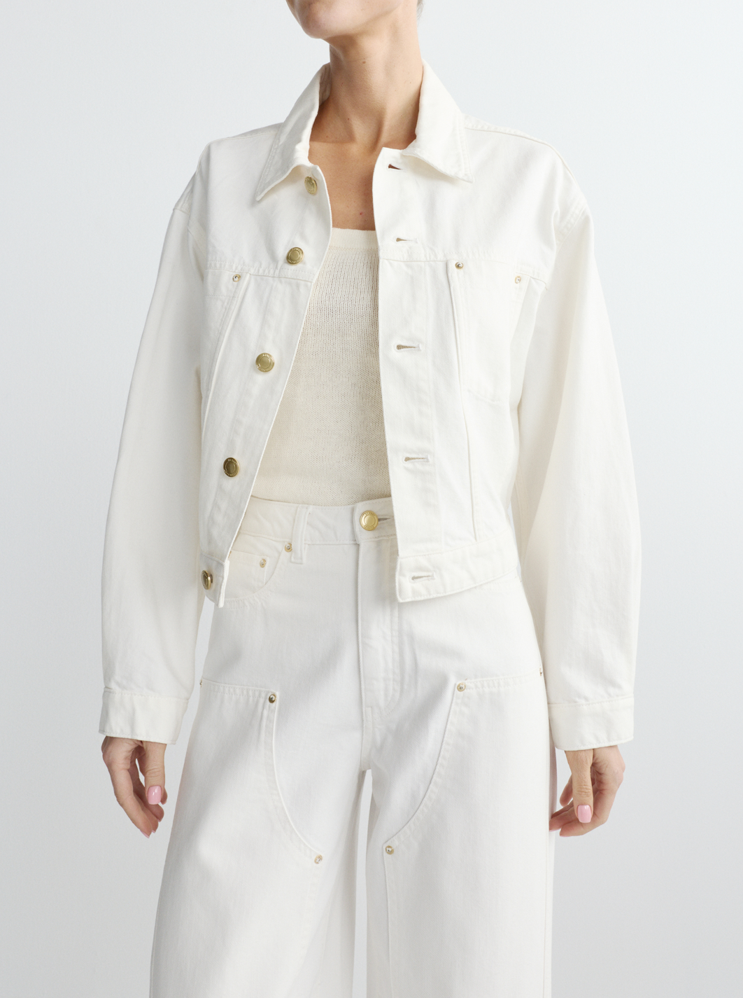 DL1961 Jamie Denim Jacket in White