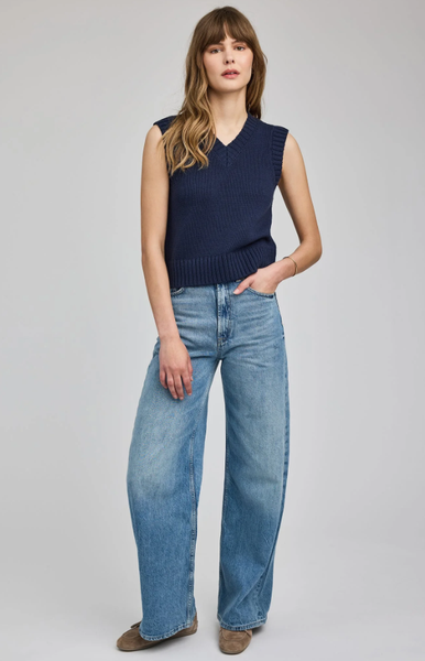 Gentle Fawn Pippa Sweater Vest in Navy