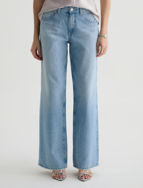AG Adria Low-Rise Wide Leg Jean in Mondrain