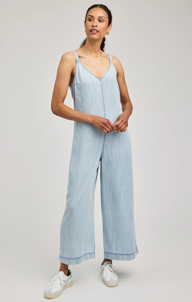 Gentle Fawn Cambry Tencel Jumpsuit in Light Blue