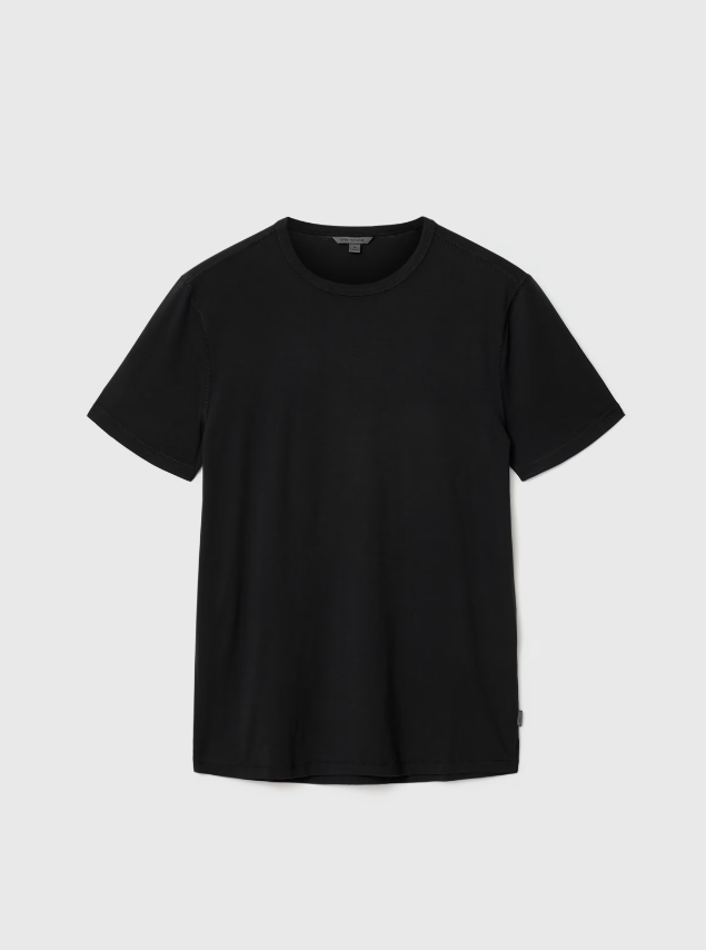 John Varvatos BALE SS Burnout Crew in Black