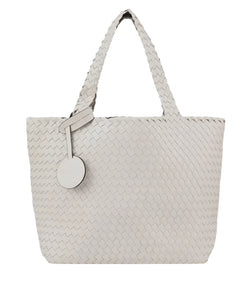 Ilse Jacobsen Reversible Tote Bag in Falcon/Eggwhite