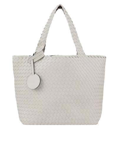 Ilse Jacobsen Reversible Tote Bag in Falcon/Eggwhite
