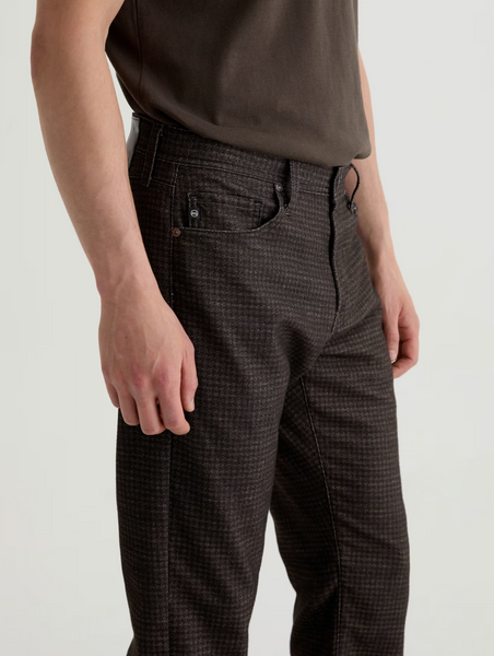 AG Men’s Everett Slim Straight - Textured Houndstooth