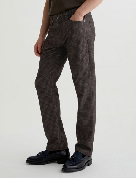 AG Men’s Everett Slim Straight - Textured Houndstooth
