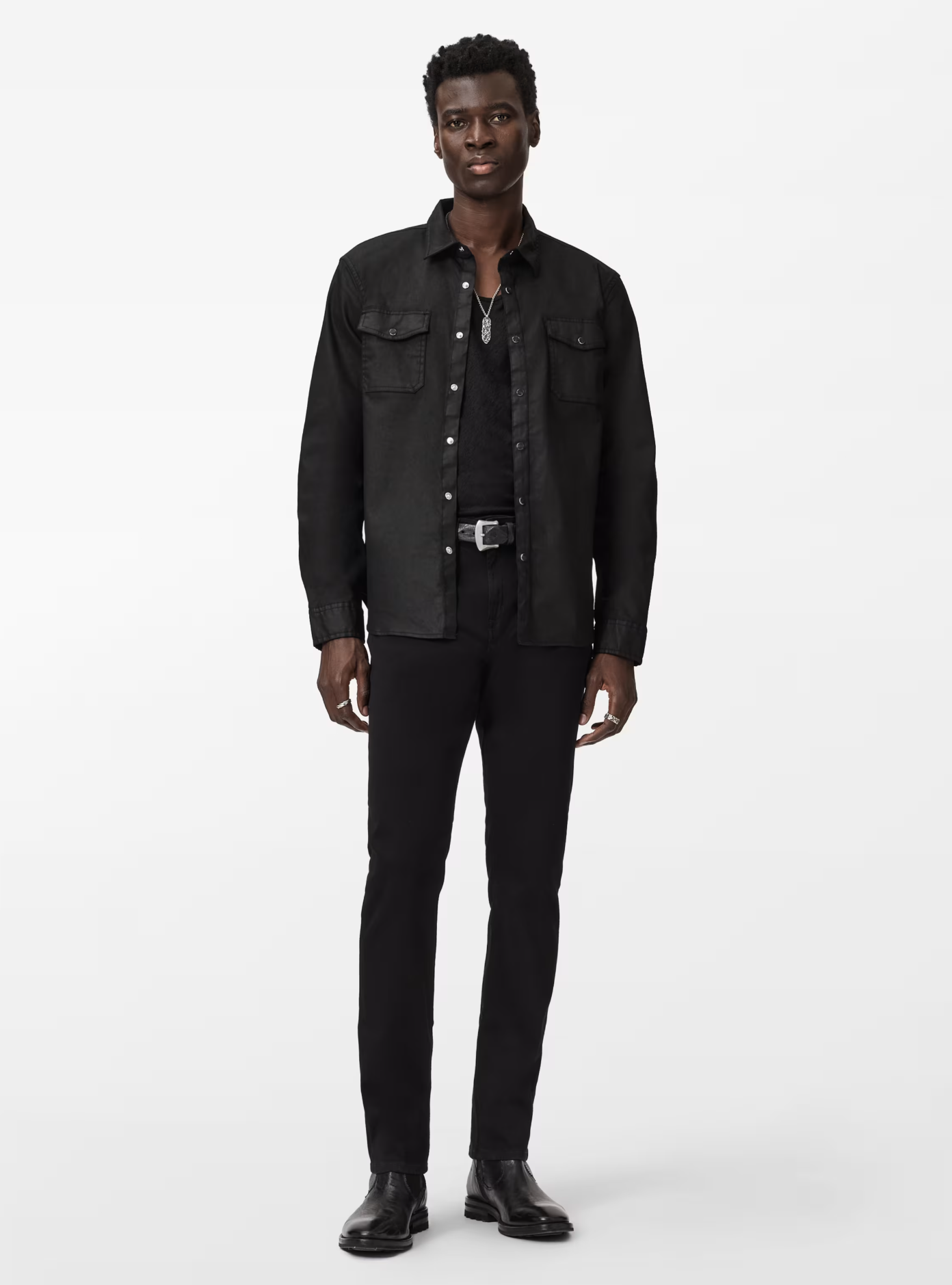 John Varvatos Otto Shirt - Black