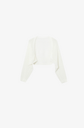 Meilleur Moment OS Shrug Sweater in White