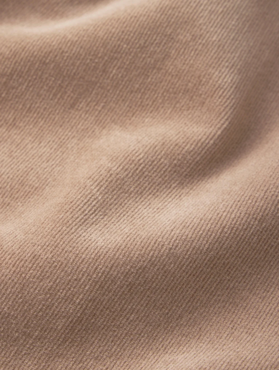 FRAME Le Slim Palazzo Modernist Pocket Corduroy in Soft Taupe