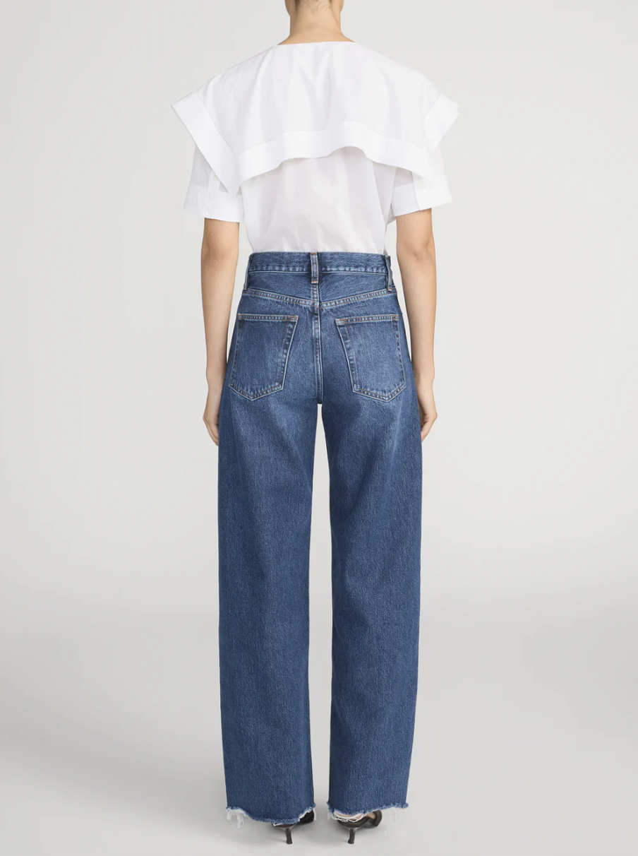 FRAME The Bow Jean in Black