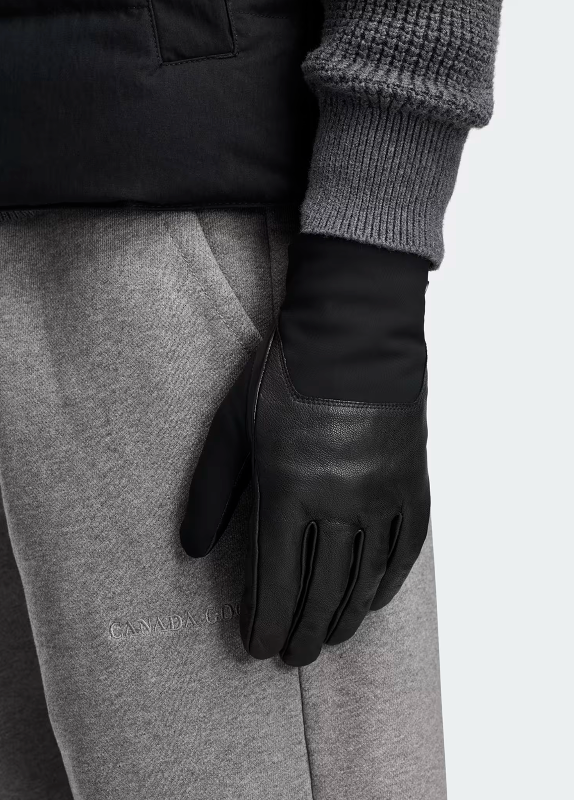Canada Goose Men's Mixed Media Gloves - Black