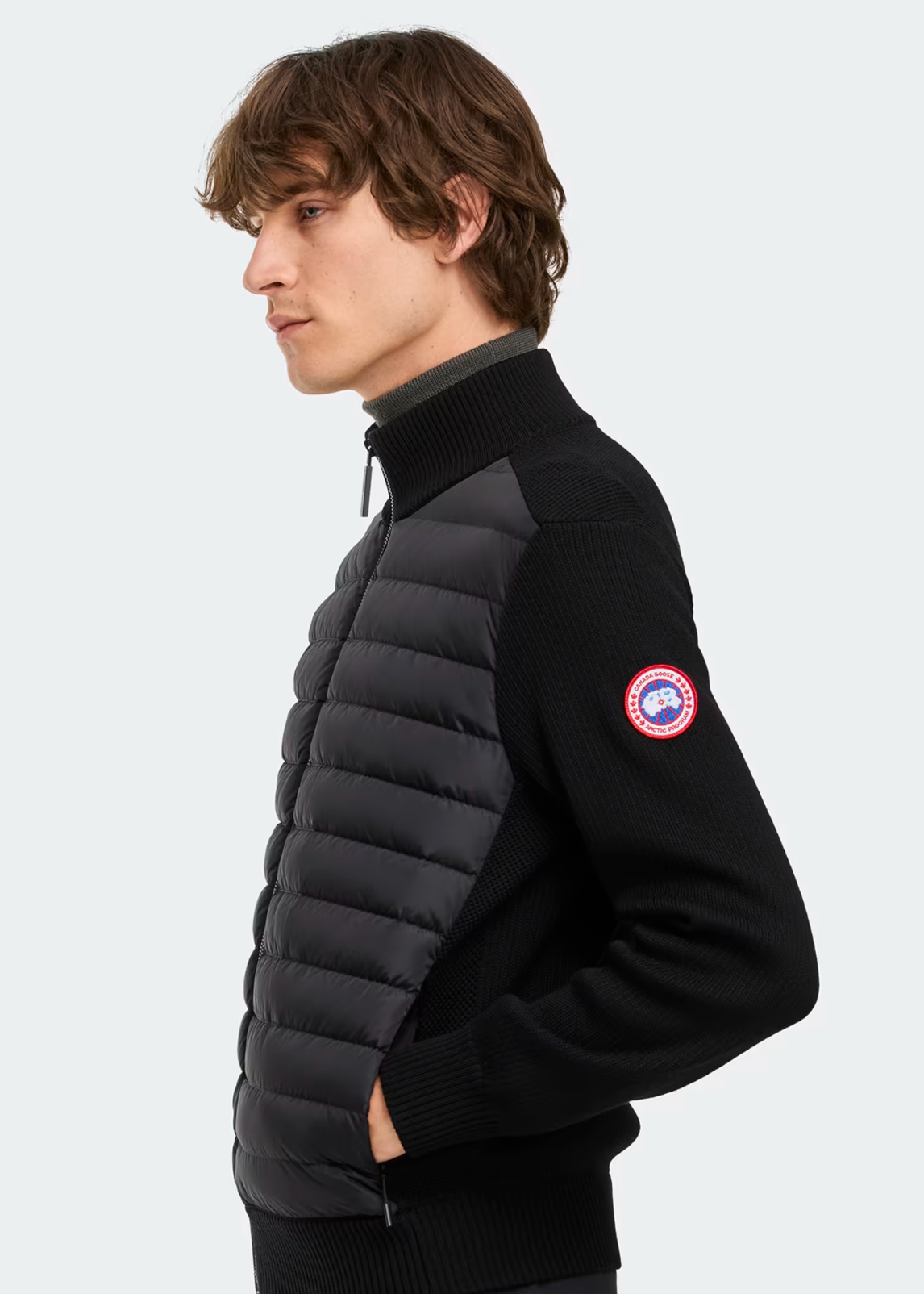 Canada Goose Men's HyBridge Knit Jacket - Black