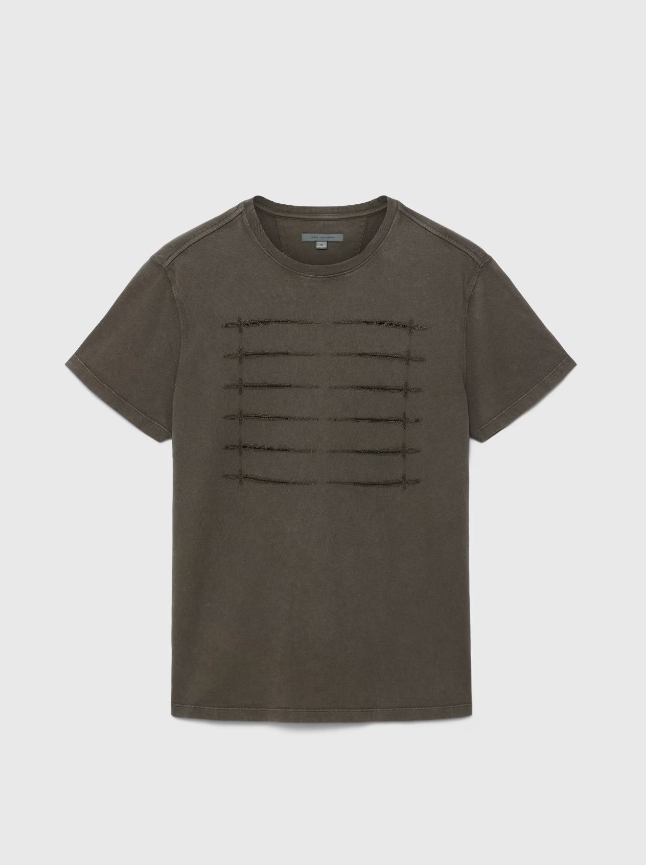 John Varvatos SWORD PIPING Tee in Teakwood