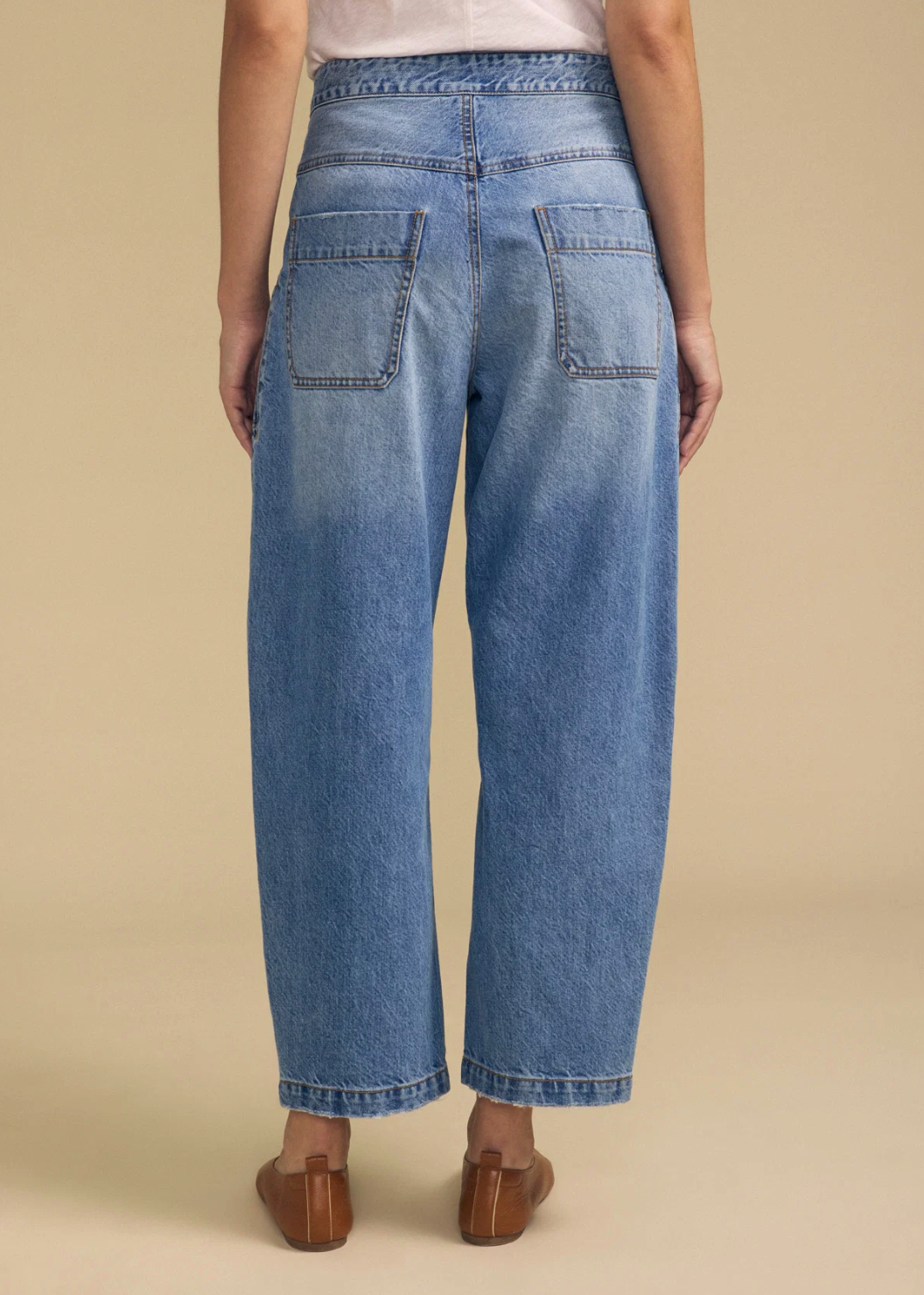 Velvet Esmeralda High Twill Cotton Denim Pant in Indigo