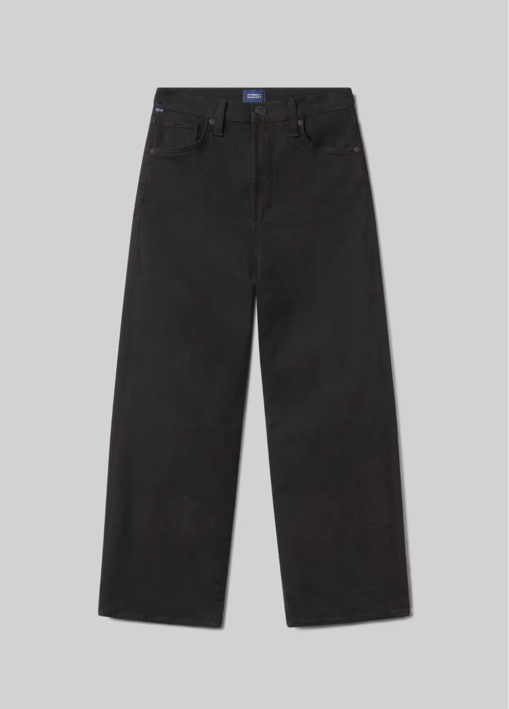 Citizens of Humanity Caia High Rise Straight Leg in Plush Black