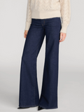 FRAME The Palace Hi Rise Wide Leg Jean in Rinse