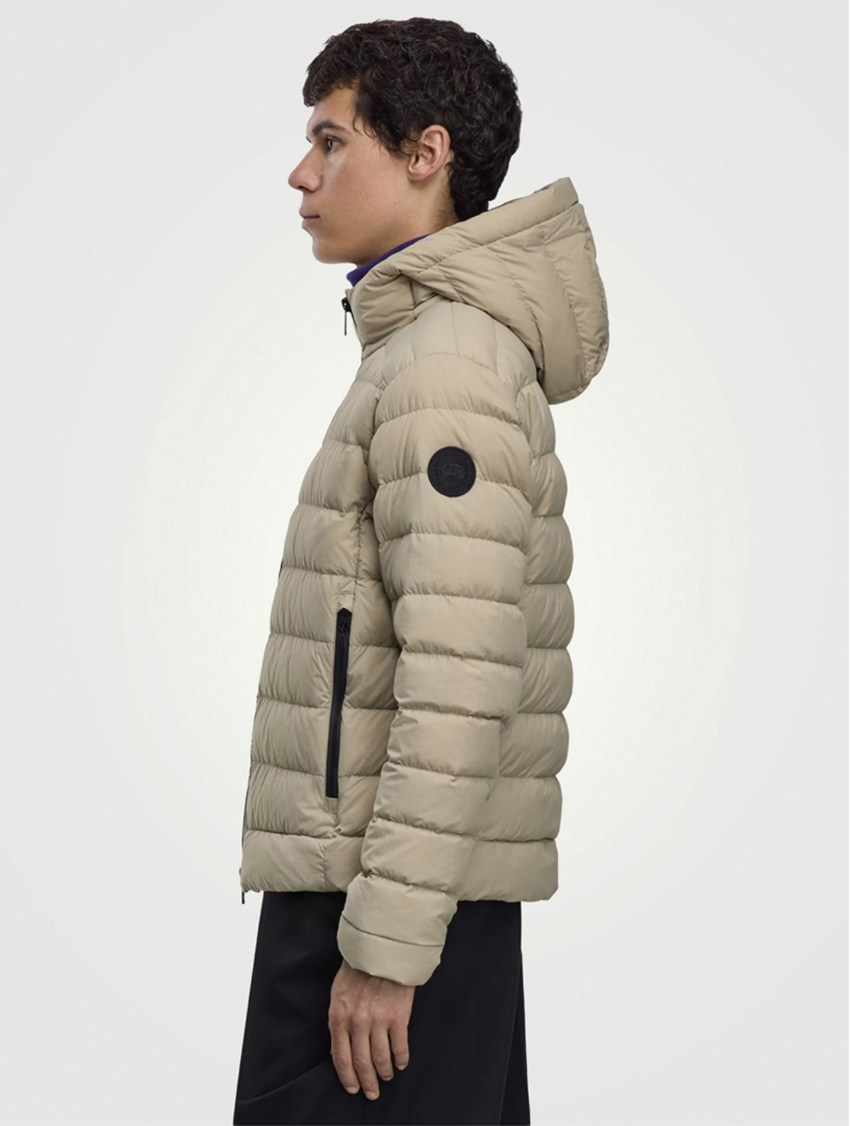 Canada Goose Men's Crofton Hoodie EnduraLuxe Black Label - Limestone