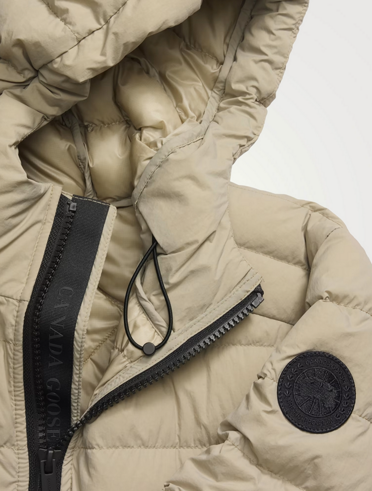 Canada Goose Men's Crofton Hoodie EnduraLuxe Black Label - Limestone