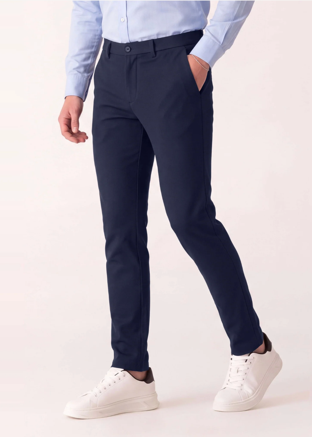 DEKE Mobile Flat Front Pant in Twilight Twill Jersey - Midnight