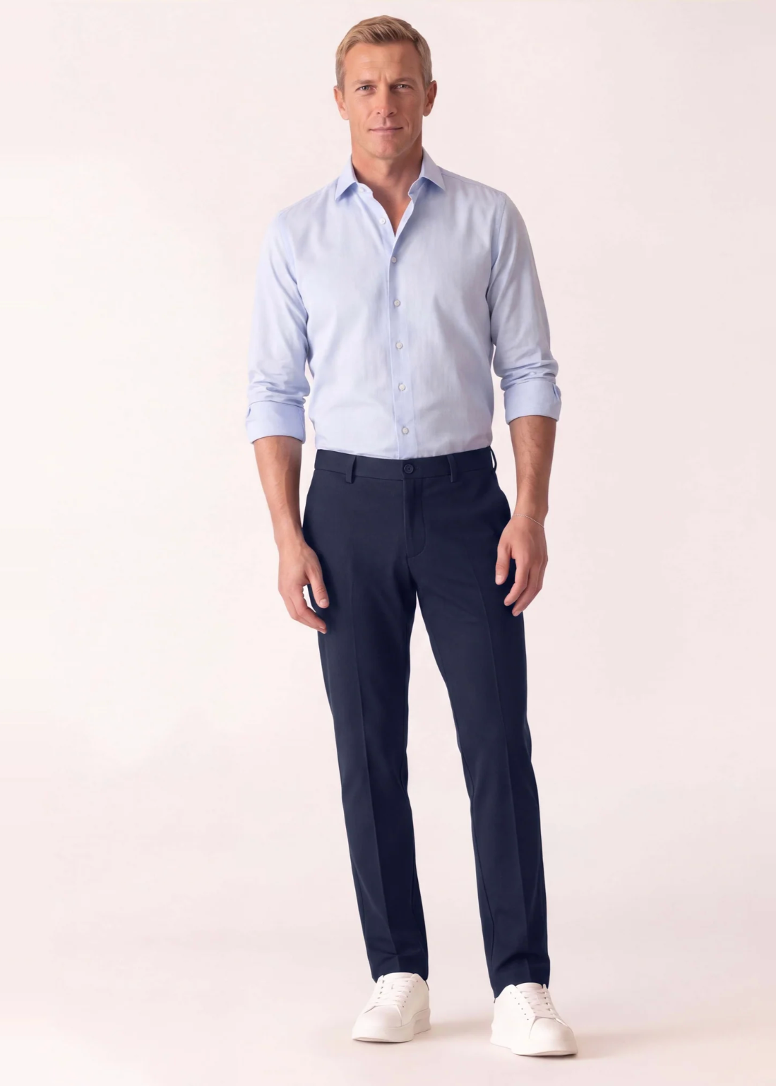 DEKE Mobile Flat Front Pant in Twilight Twill Jersey - Midnight