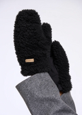 RINO & PELLE Rin Fuzzy Mitten in Black