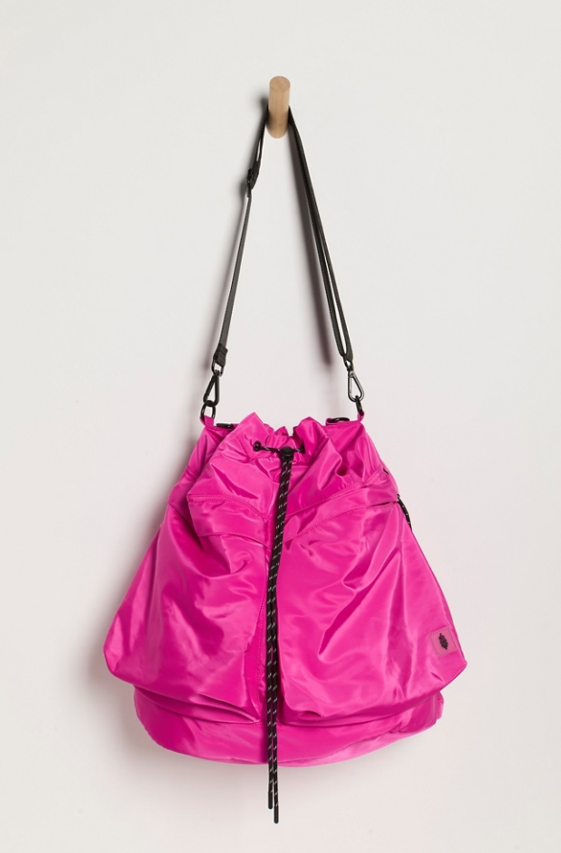 Free People Ego Boost Mega Bucket Bag in Fuschia Flirt