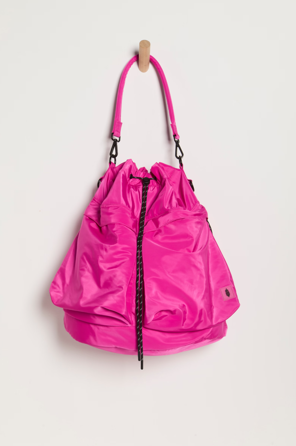 Free People Ego Boost Mega Bucket Bag in Fuschia Flirt