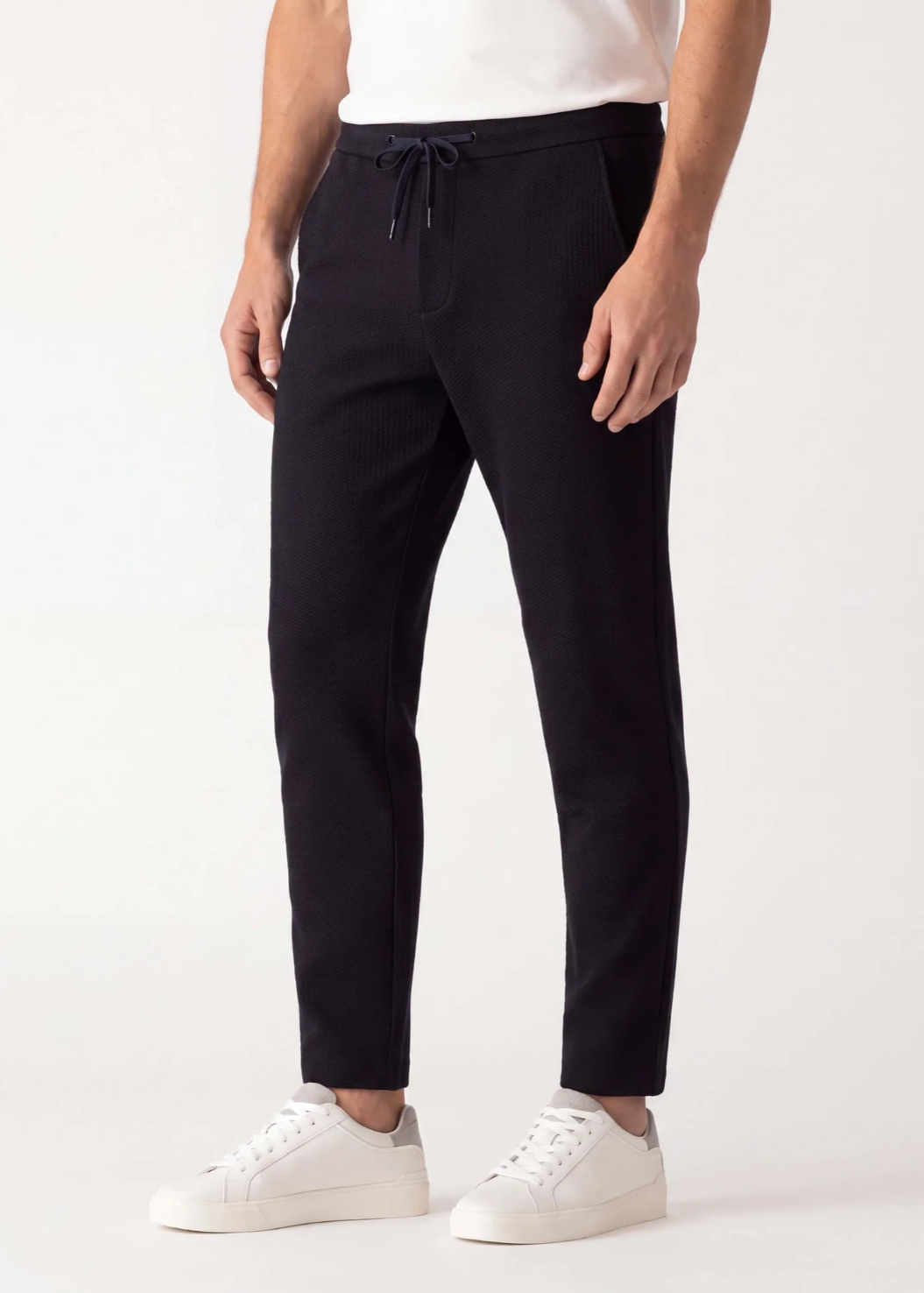 DEKE Drawstring Trouser in Hyperloop Honeycomb - Midnight