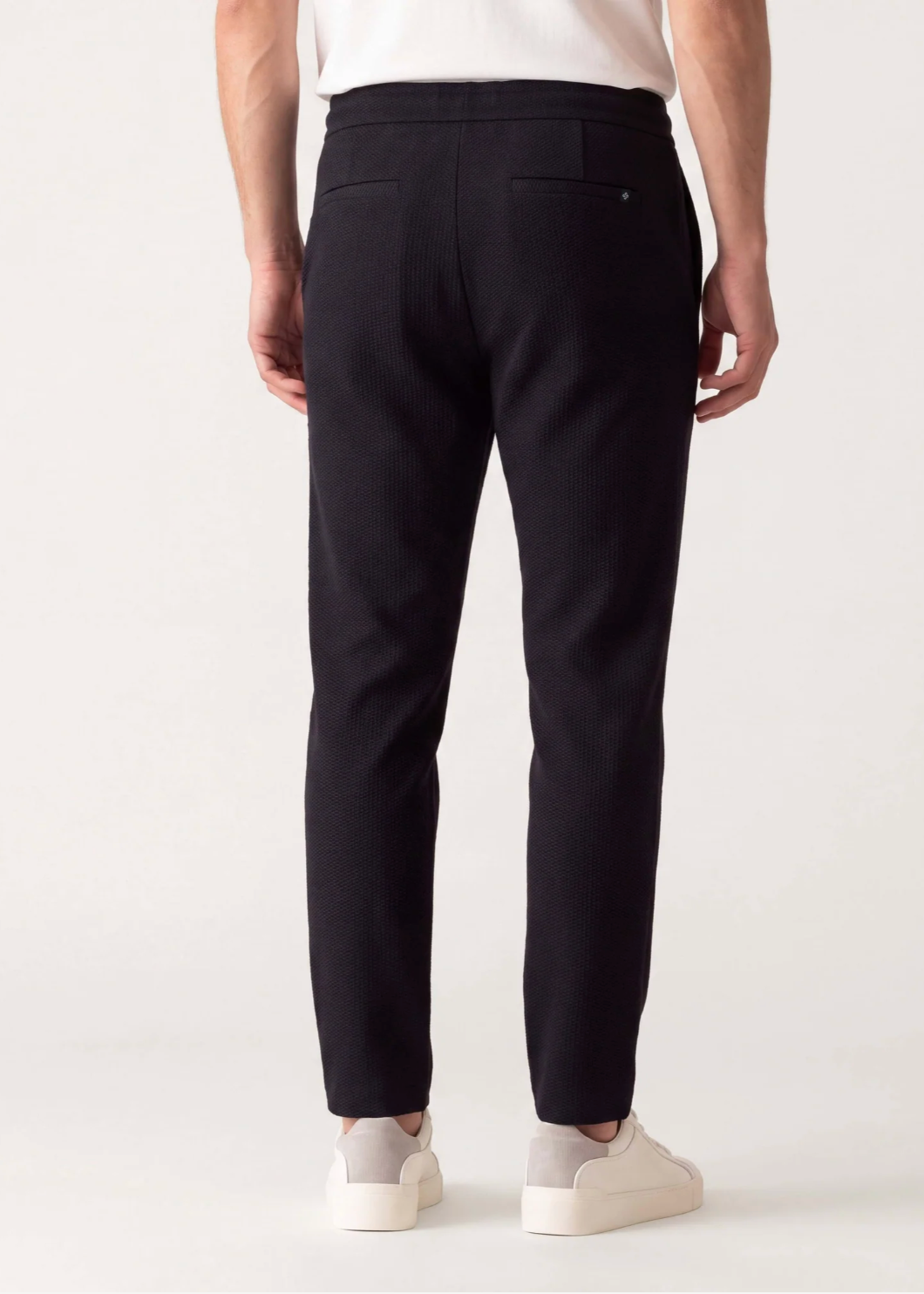 DEKE Drawstring Trouser in Hyperloop Honeycomb - Midnight
