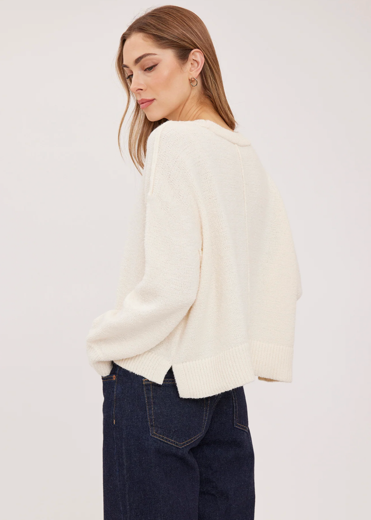 Gentle Fawn Anouk Crew Neck Sweater in Cream