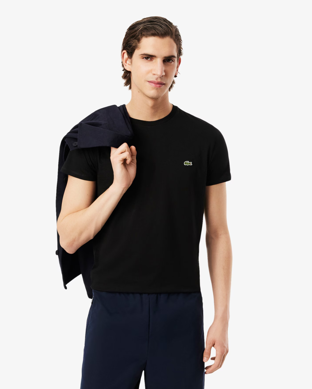 Lacoste Crew Neck Pima Cotton T-Shirt - Black