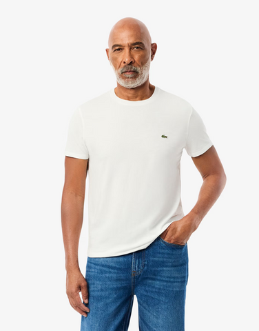 Lacoste Crew Neck Pima Cotton T-Shirt - White