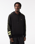Lacoste Contrast Details Hoodie - Black/Yellow