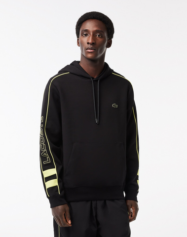Lacoste Contrast Details Hoodie - Black/Yellow