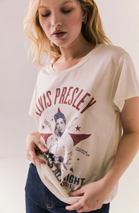 Chaser Elvis Presley Tee That's All Right in Starry White