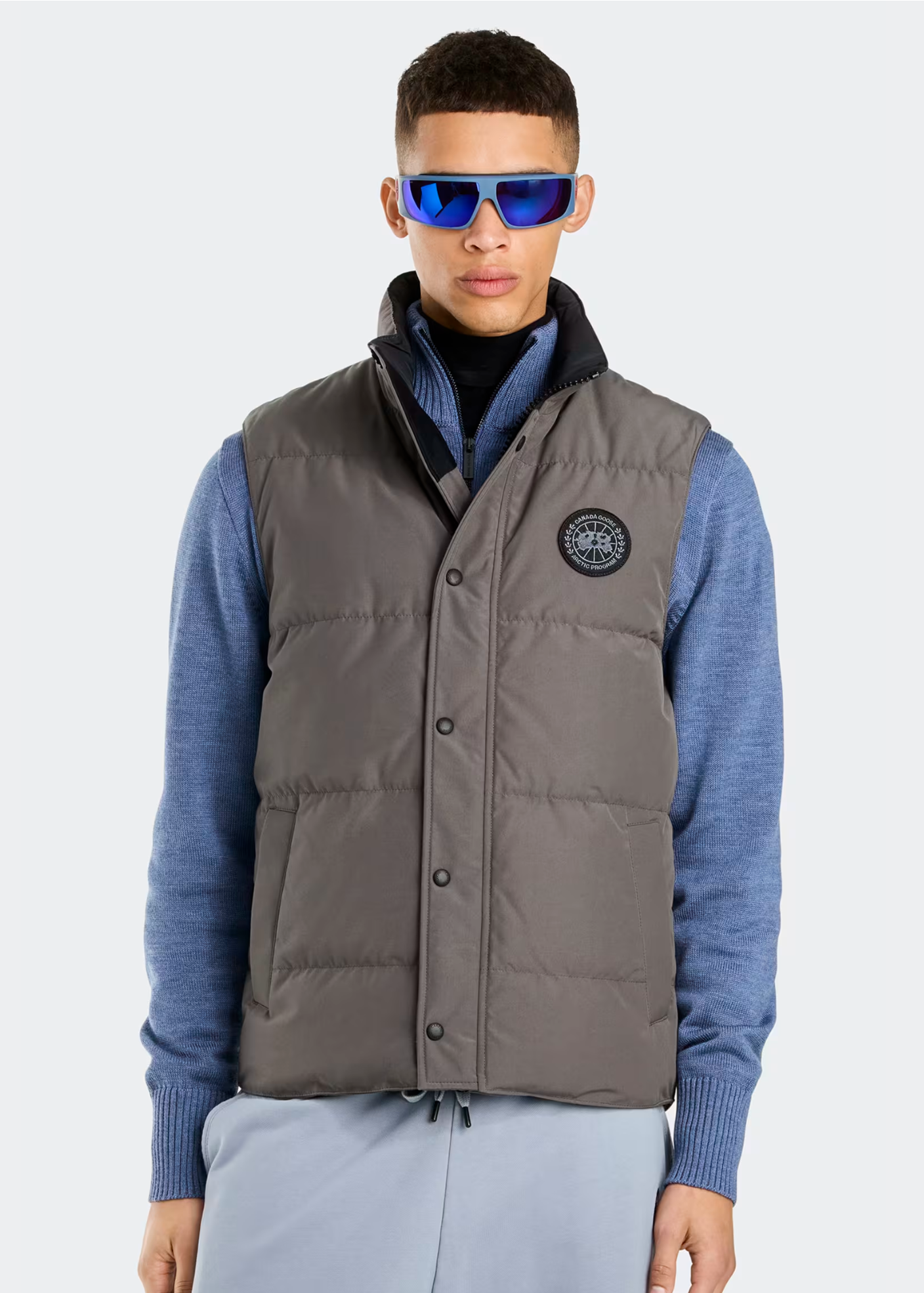 Canada Goose Men's Garson Vest Black Label - Coastal Grey