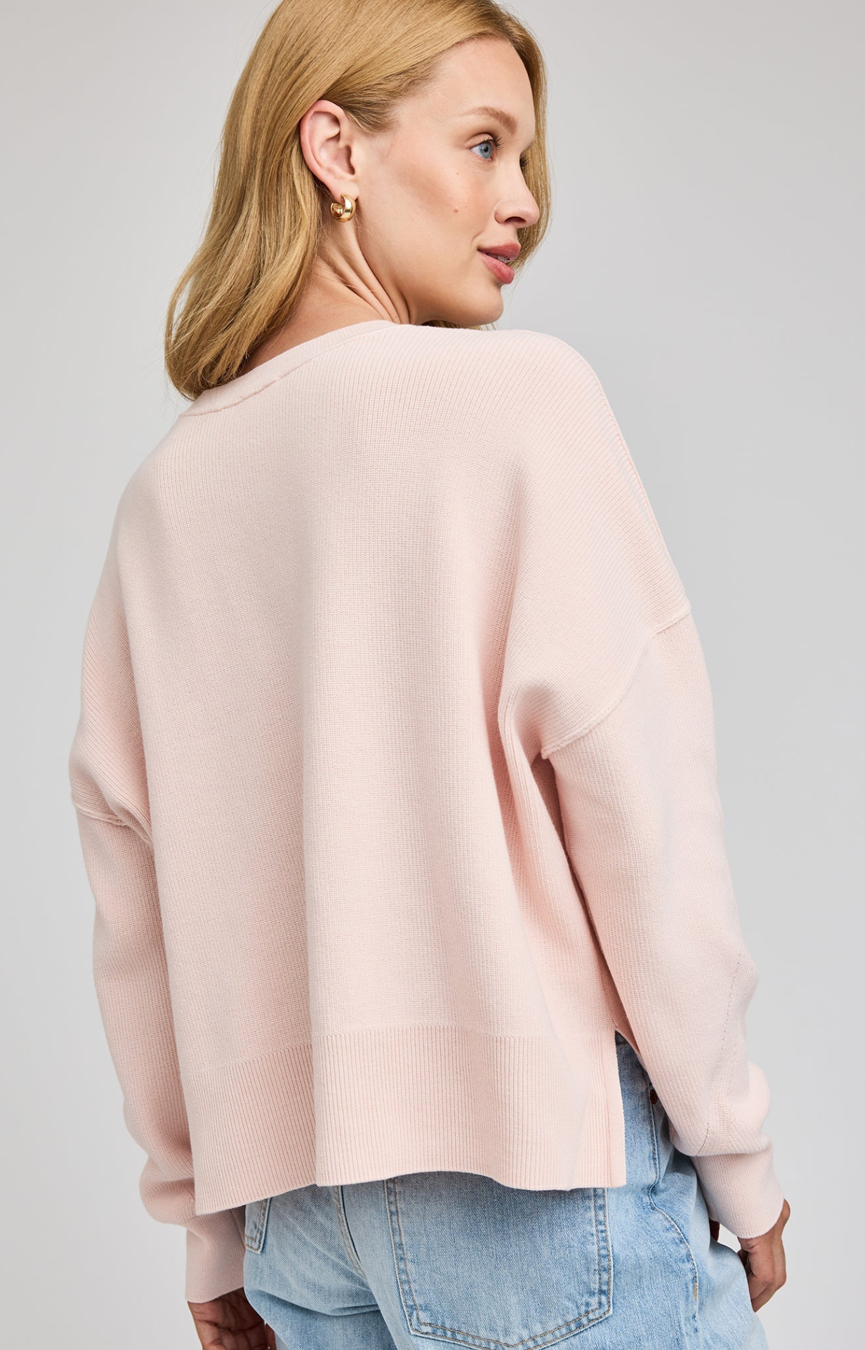 Gentle Fawn Echo Pullover Sweater in Petal Pink
