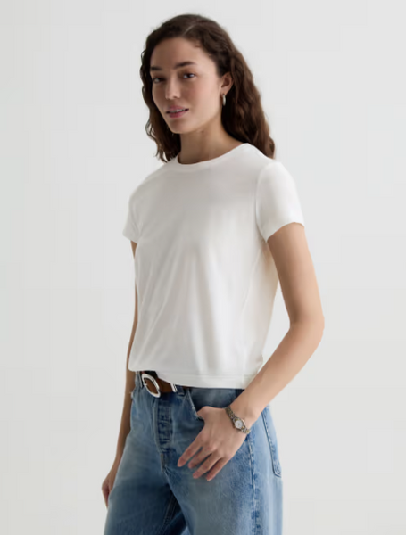 AG Zoie Essential S/S Tee in White