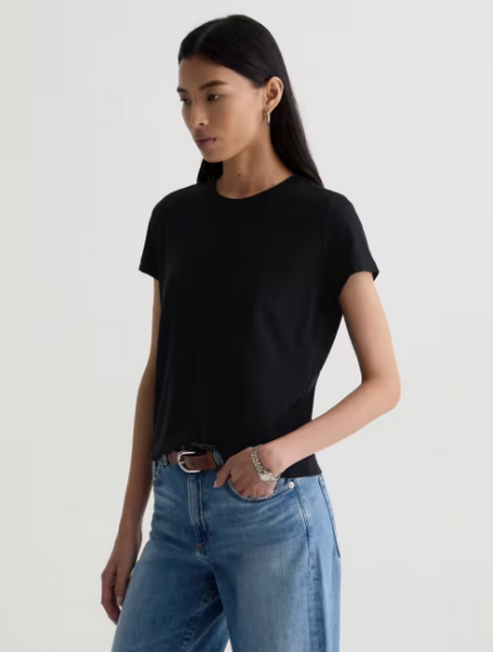 AG Zoie Essential S/S Tee in Black