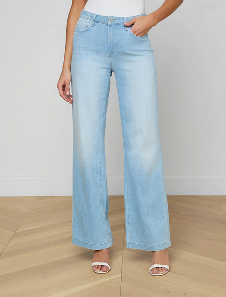 L'AGENCE Scottie Hi Rise Wide Leg jean in Bayridge