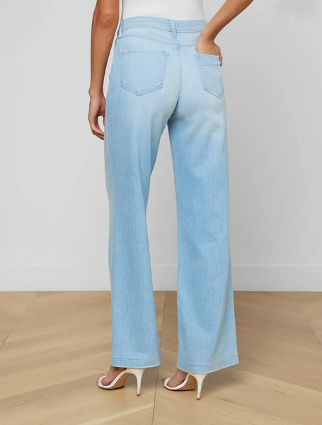 L'AGENCE Scottie Hi Rise Wide Leg jean in Bayridge
