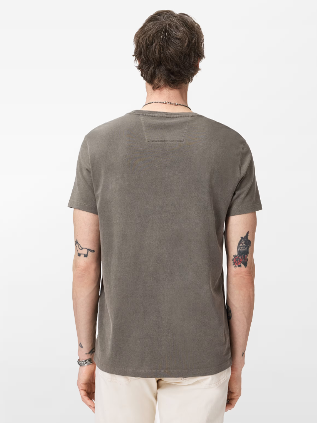 John Varvatos VARVATOS MONOGRAM Crew Tee - Flagstone Grey