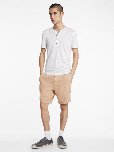 John Varvatos Johnny Flat Front Shorts - Khaki