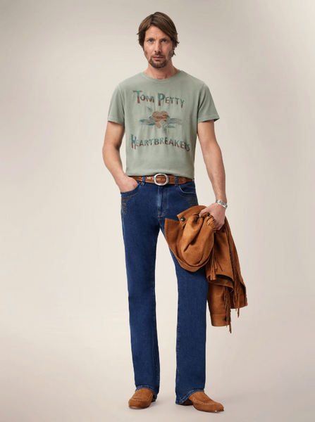 John Varvatos TOM PETTY and The Heartbreakers Logo Crew Tee - Ash
