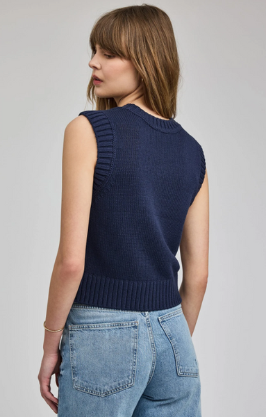 Gentle Fawn Pippa Sweater Vest in Navy