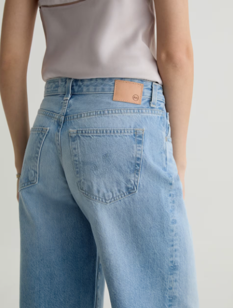 AG Adria Low-Rise Wide Leg Jean in Mondrain