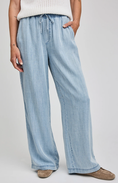 Gentle Fawn Camille Tencel Pant in Light Blue