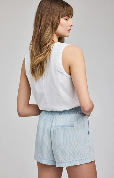 Gentle Fawn Tessa Tencel Short in Blue Stripe
